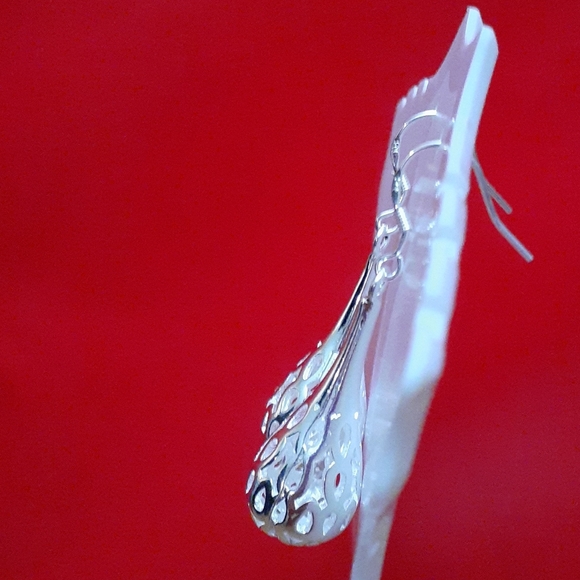 🆕 Sterling silver open work earrings 🌹 - Picture 12 of 16